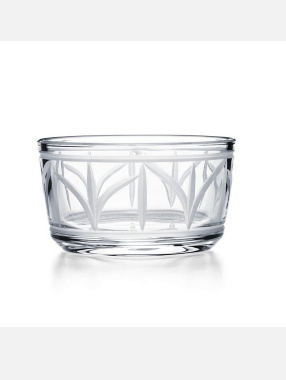 Set Of Tiffany & Co. Crystal Wheat Leaf Bowl